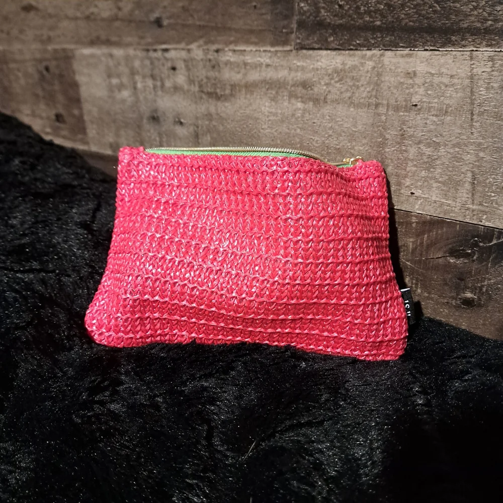 Ipsy Women's Red Makeup Bag - extra items new with bag